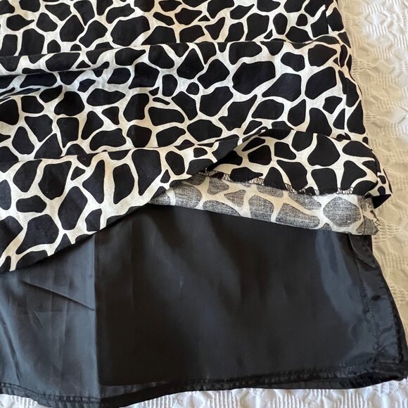 🎃Lenni for Nina Leonard black & white Print Halter size S possibly M could wear - Picture 5 of 5